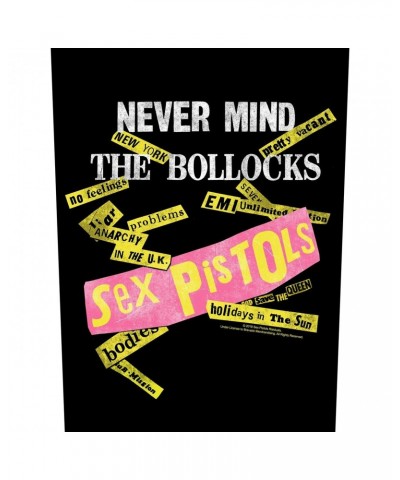 Sex Pistols Back Patch - Never Mind The Bollocks (Backpatch) $3.65 Accessories