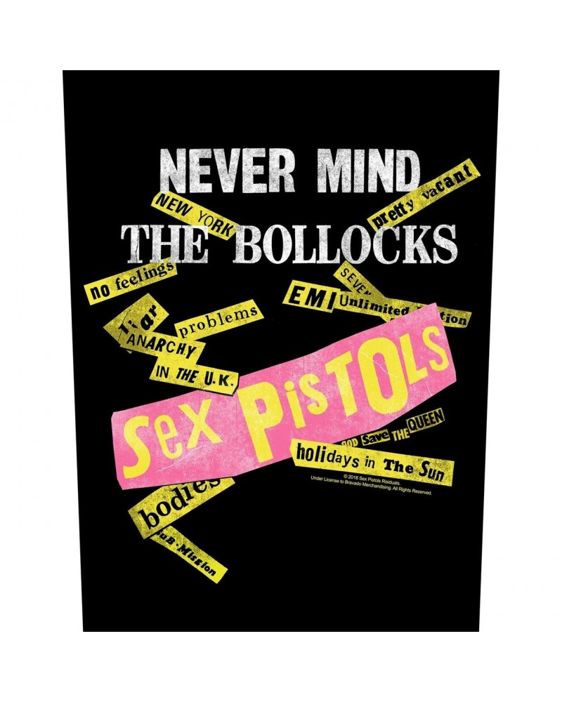 Sex Pistols Back Patch - Never Mind The Bollocks (Backpatch) $3.65 Accessories