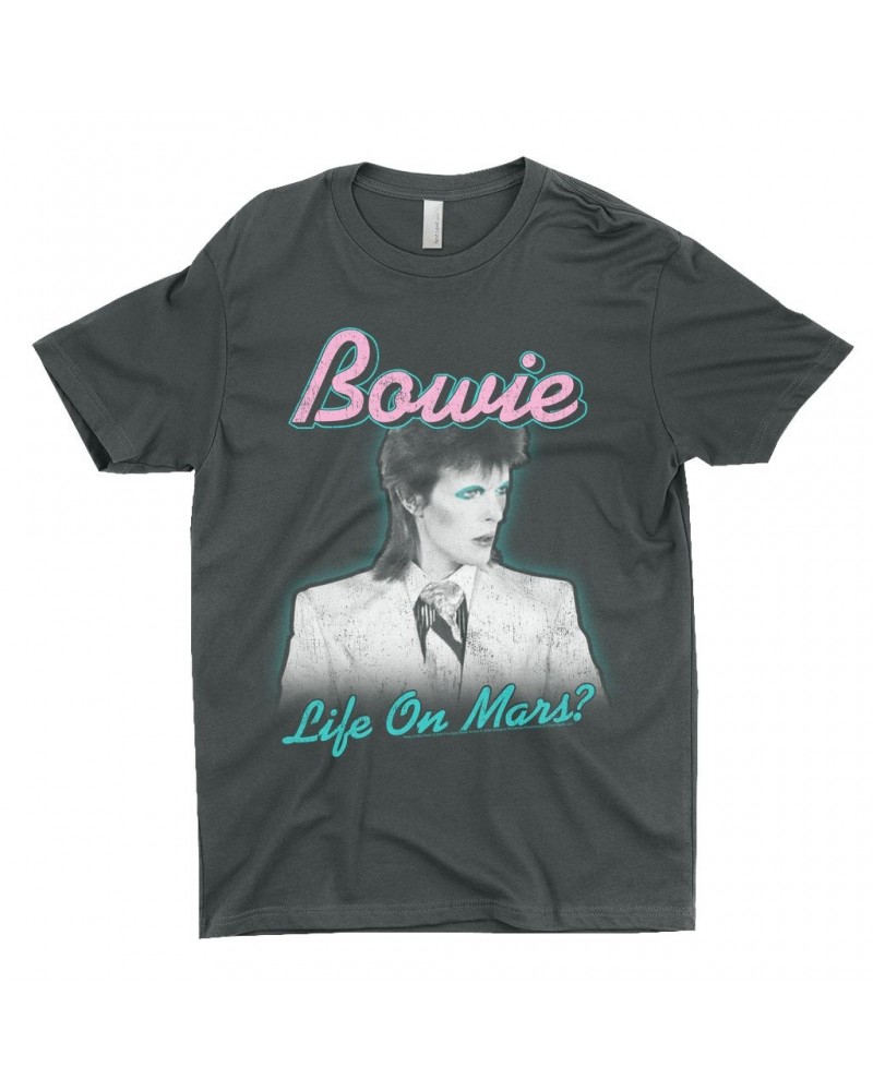 David Bowie T-Shirt | Bowie's Life On Mars Design Shirt $11.73 Shirts