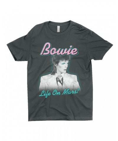 David Bowie T-Shirt | Bowie's Life On Mars Design Shirt $11.73 Shirts