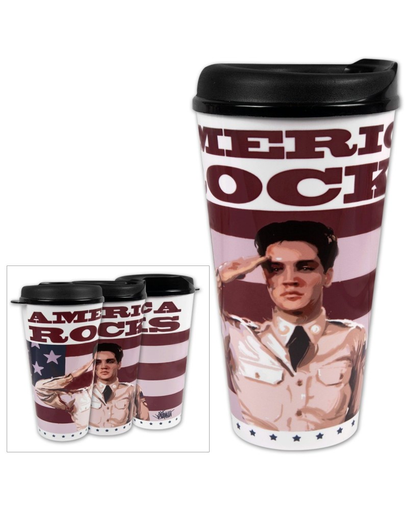 Elvis Presley America Rocks 32oz Travel Mug $7.02 Drinkware