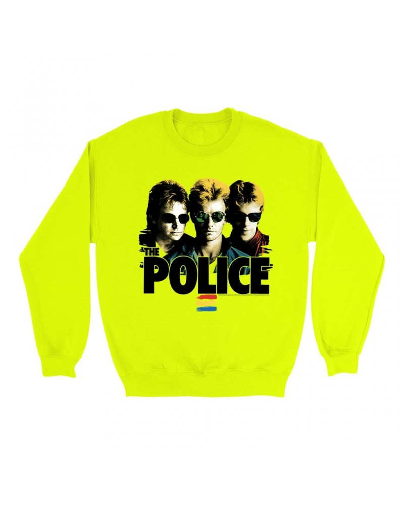 The Police Bright Colored Sweatshirt | Synchronicity Shades Image Sweatshirt $15.03 Sweatshirts