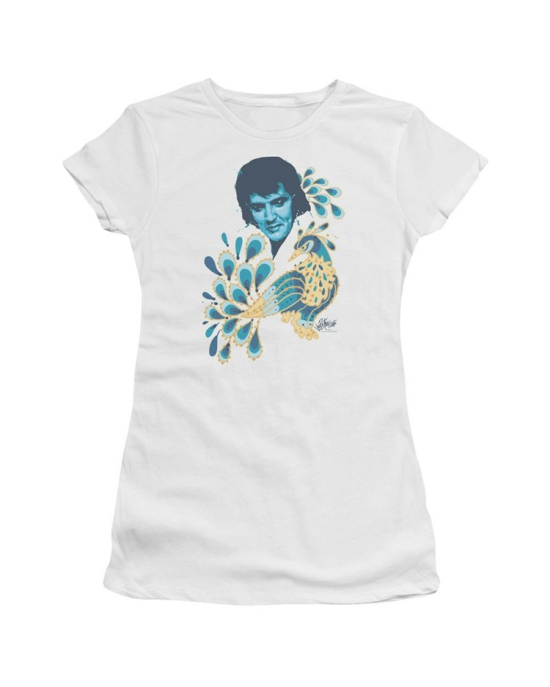 Elvis Presley Juniors Shirt | PEACOCK Juniors T Shirt $7.92 Shirts