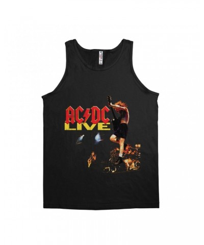 AC/DC Unisex Tank Top | Live On Stage Design Distressed Shirt $9.98 Shirts