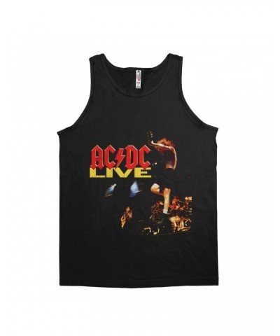 AC/DC Unisex Tank Top | Live On Stage Design Distressed Shirt $9.98 Shirts