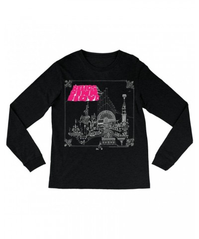 Pink Floyd Long Sleeve Shirt | Hot Pink Relic Design Shirt $14.98 Shirts