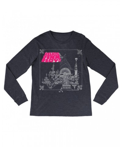 Pink Floyd Long Sleeve Shirt | Hot Pink Relic Design Shirt $14.98 Shirts