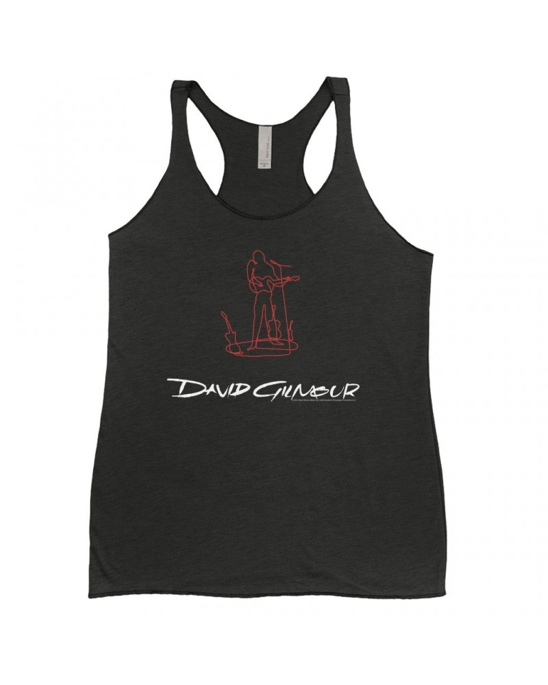 David Gilmour Ladies' Tank Top | Sketch Logo Shirt $8.69 Shirts