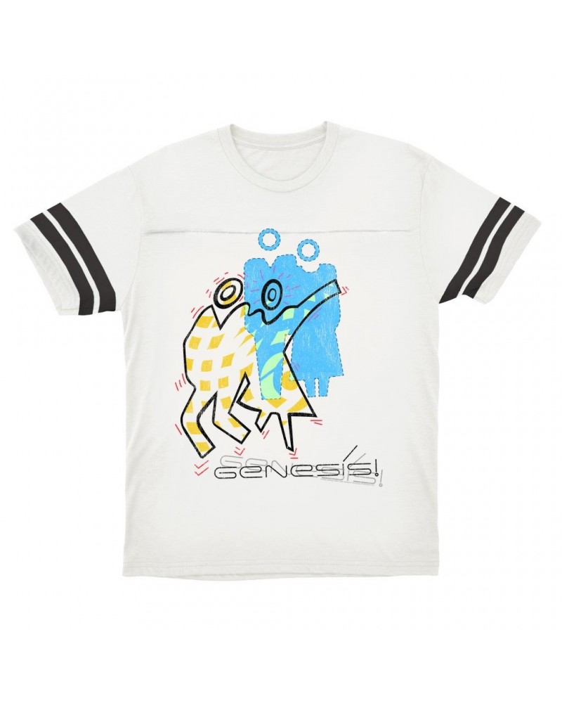 Genesis T-Shirt | Artistic Cartoon Illustration Pastels Football Shirt $16.48 Shirts