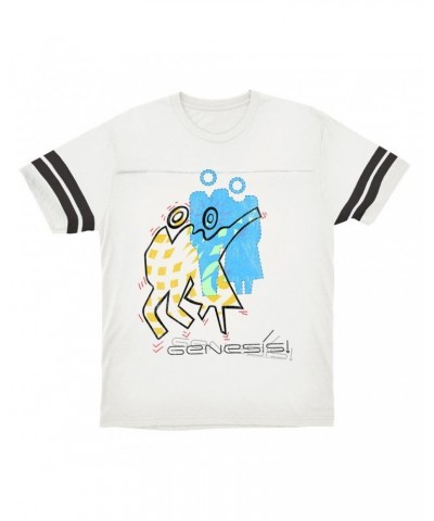 Genesis T-Shirt | Artistic Cartoon Illustration Pastels Football Shirt $16.48 Shirts