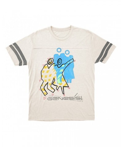 Genesis T-Shirt | Artistic Cartoon Illustration Pastels Football Shirt $16.48 Shirts