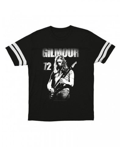 David Gilmour T-Shirt | White Gilmour 72 Distressed Football Shirt $16.48 Shirts