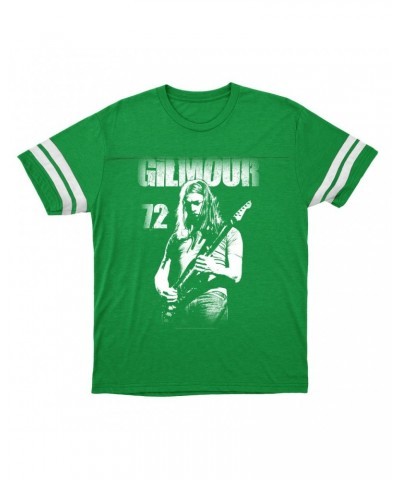 David Gilmour T-Shirt | White Gilmour 72 Distressed Football Shirt $16.48 Shirts