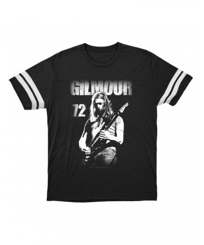 David Gilmour T-Shirt | White Gilmour 72 Distressed Football Shirt $16.48 Shirts