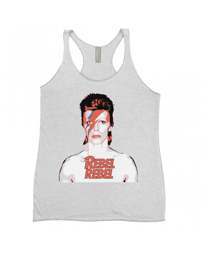 David Bowie Ladies' Tank Top | Bowie Ziggy Played Guitar Shirt $11.00 Shirts