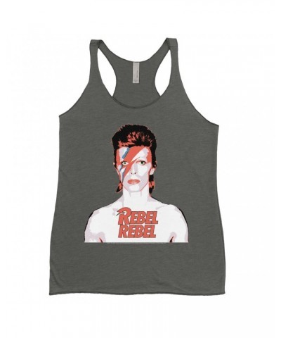 David Bowie Ladies' Tank Top | Bowie Ziggy Played Guitar Shirt $11.00 Shirts