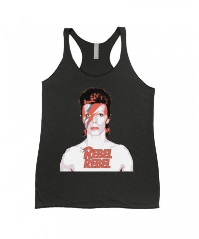 David Bowie Ladies' Tank Top | Bowie Ziggy Played Guitar Shirt $11.00 Shirts