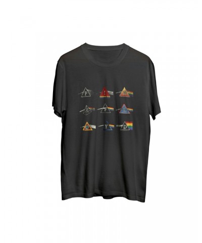 Pink Floyd Dark Side Prism Variants Grey T-shirt $4.38 Shirts