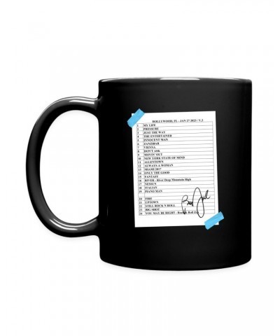 Billy Joel "1-27-23 Hollywood Set List" Black Mug Online Exclusive $5.78 Drinkware