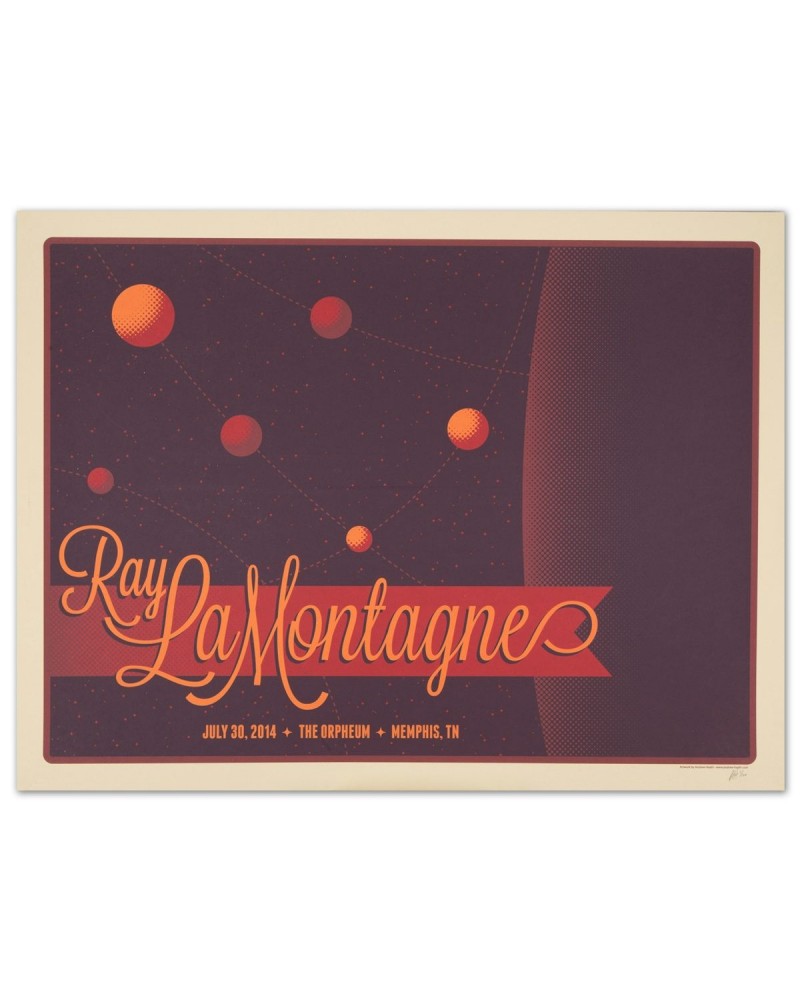 Ray LaMontagne 2014 Memphis TN Event Poster $8.78 Decor