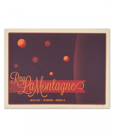 Ray LaMontagne 2014 Memphis TN Event Poster $8.78 Decor