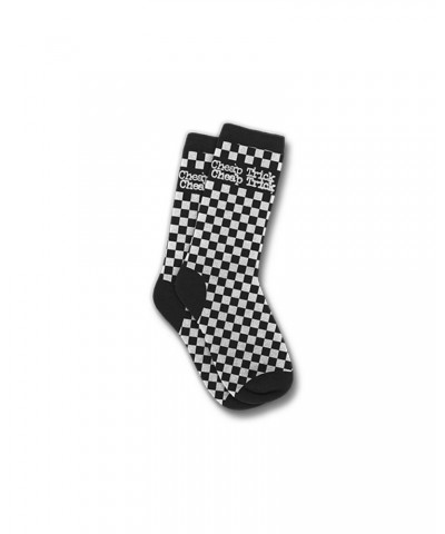 Cheap Trick Checkered Logo Socks $7.40 Footware