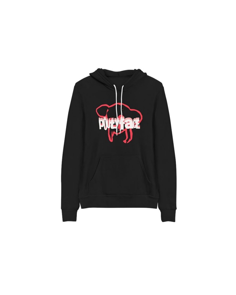 poutyface Black Hoodie $19.25 Sweatshirts