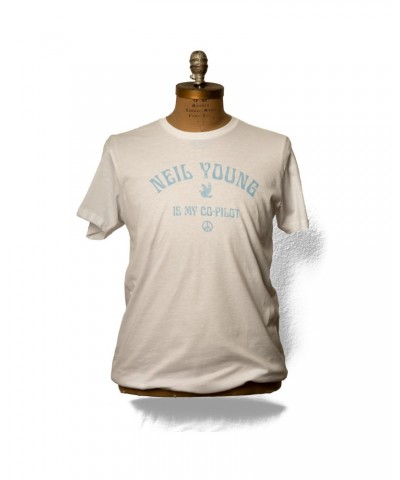 Neil Young Soft Organic Vintage Co-Pilot Men's White T-Shirt $20.00 Shirts