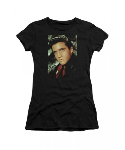 Elvis Presley Juniors Shirt | RED SCARF Juniors T Shirt $6.84 Shirts