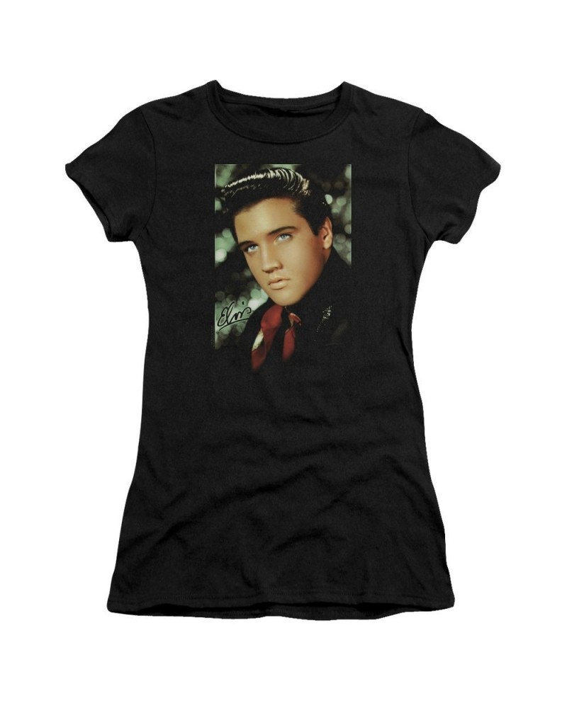 Elvis Presley Juniors Shirt | RED SCARF Juniors T Shirt $6.84 Shirts