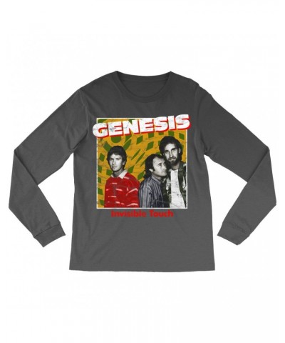 Genesis Long Sleeve Shirt | Invisible Touch Throwback Poster Distressed Shirt $14.38 Shirts