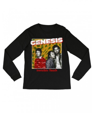 Genesis Long Sleeve Shirt | Invisible Touch Throwback Poster Distressed Shirt $14.38 Shirts