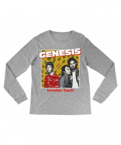 Genesis Long Sleeve Shirt | Invisible Touch Throwback Poster Distressed Shirt $14.38 Shirts