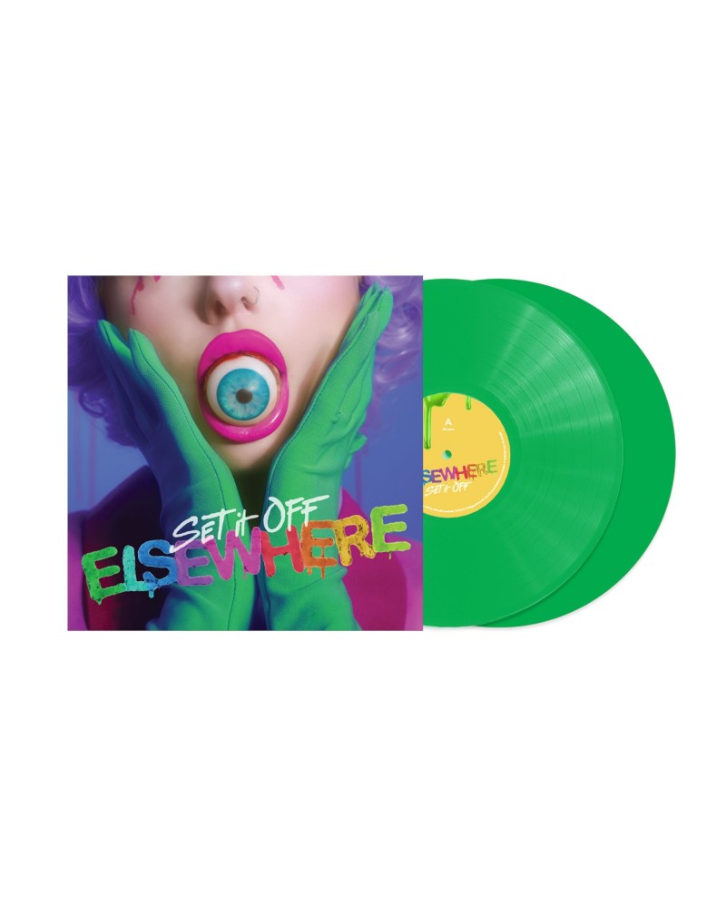 Set It Off "Elsewhere" Neon Green Vinyl $9.30 Vinyl