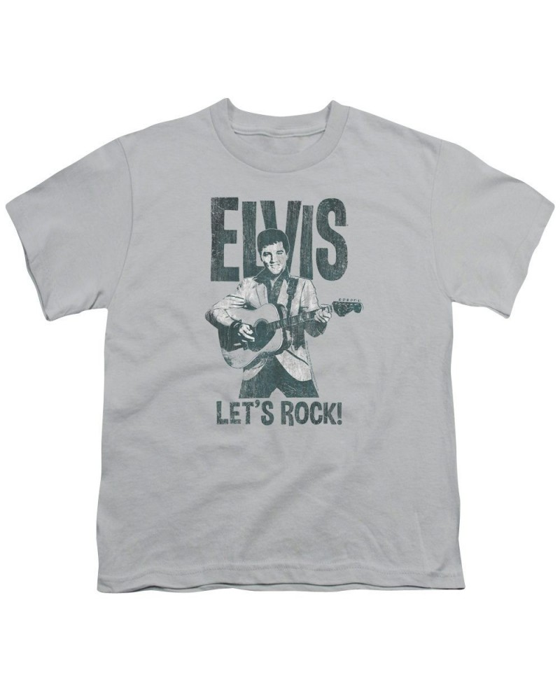 Elvis Presley Youth Tee | LET'S ROCK Youth T Shirt $7.35 Kids