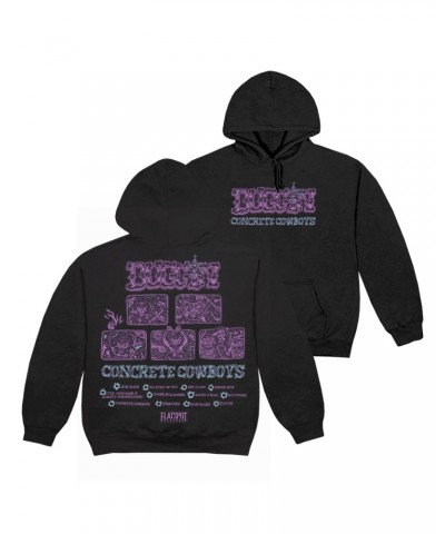 Buggin Concrete Cowboys Tracklist Hoodie $20.50 Sweatshirts