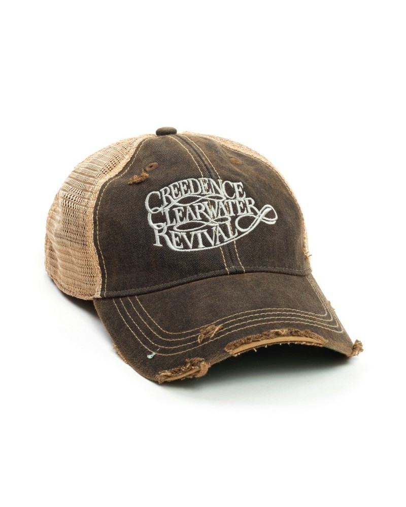 Creedence Clearwater Revival Logo Trucker Cap - Black $12.60 Hats