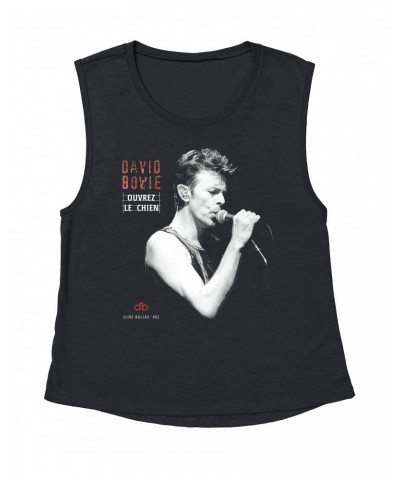 David Bowie Ladies' Muscle Tank Top | Ouvrez Le Chien Dallas 1995 Shirt $14.50 Shirts