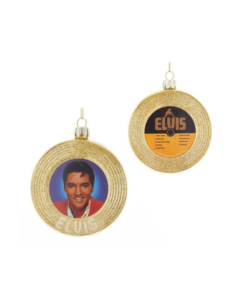 Elvis Presley Glass Gold Record Ornament $7.33 Decor