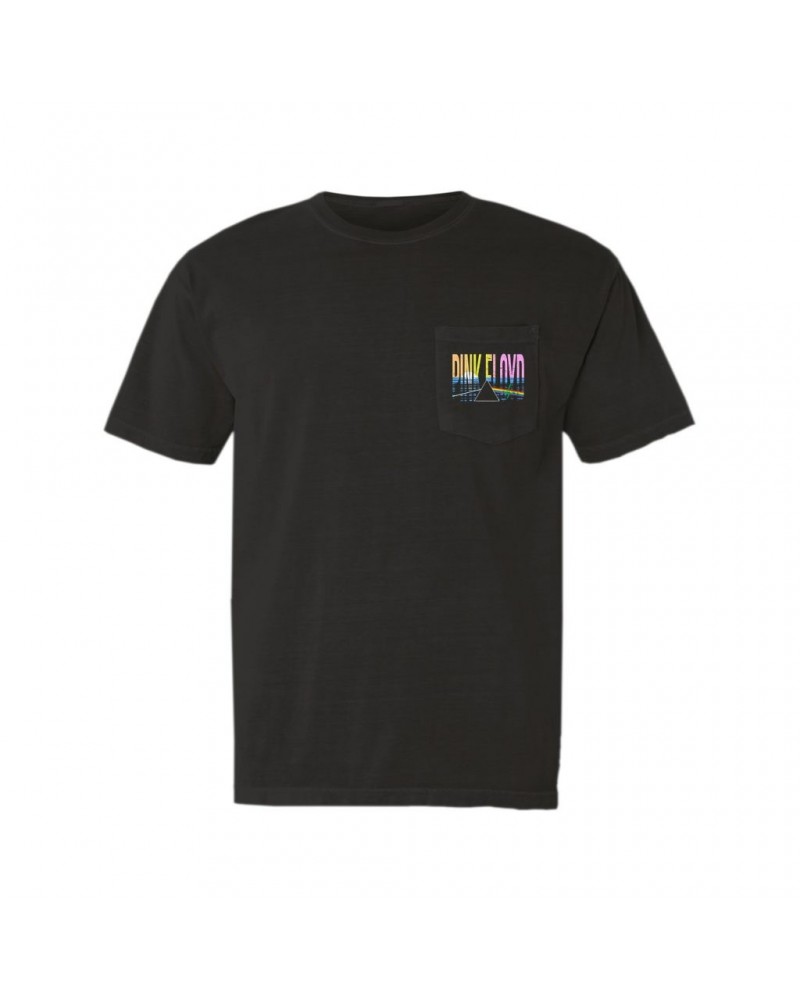 Pink Floyd T-Shirt | Dark Side Of The Moon Tropical Sunset Pocket T-shirt $14.68 Shirts