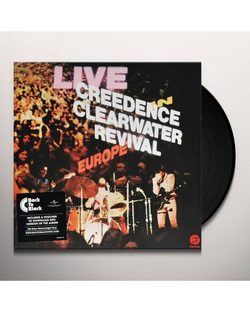 Creedence Clearwater Revival Live In Europe (2 LP) Vinyl Record $15.60 Vinyl