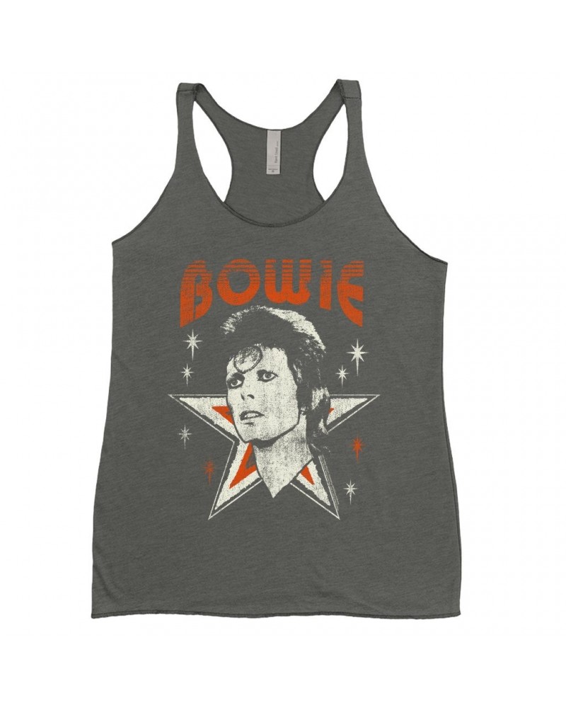 David Bowie Ladies' Tank Top | Vintage Retro Star Design Logo Shirt $11.00 Shirts