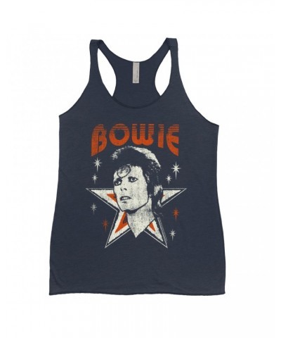 David Bowie Ladies' Tank Top | Vintage Retro Star Design Logo Shirt $11.00 Shirts