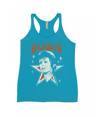 David Bowie Ladies' Tank Top | Vintage Retro Star Design Logo Shirt $11.00 Shirts