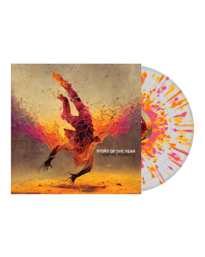 Story Of The Year Tear Me To Pieces' Clear w/ Pink Orange & Yellow Splatter Vinyl $9.74 Vinyl