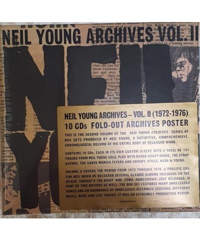 Neil Young ARCHIVES VOL. II (1972-1976) (10CD) CD $62.64 CD