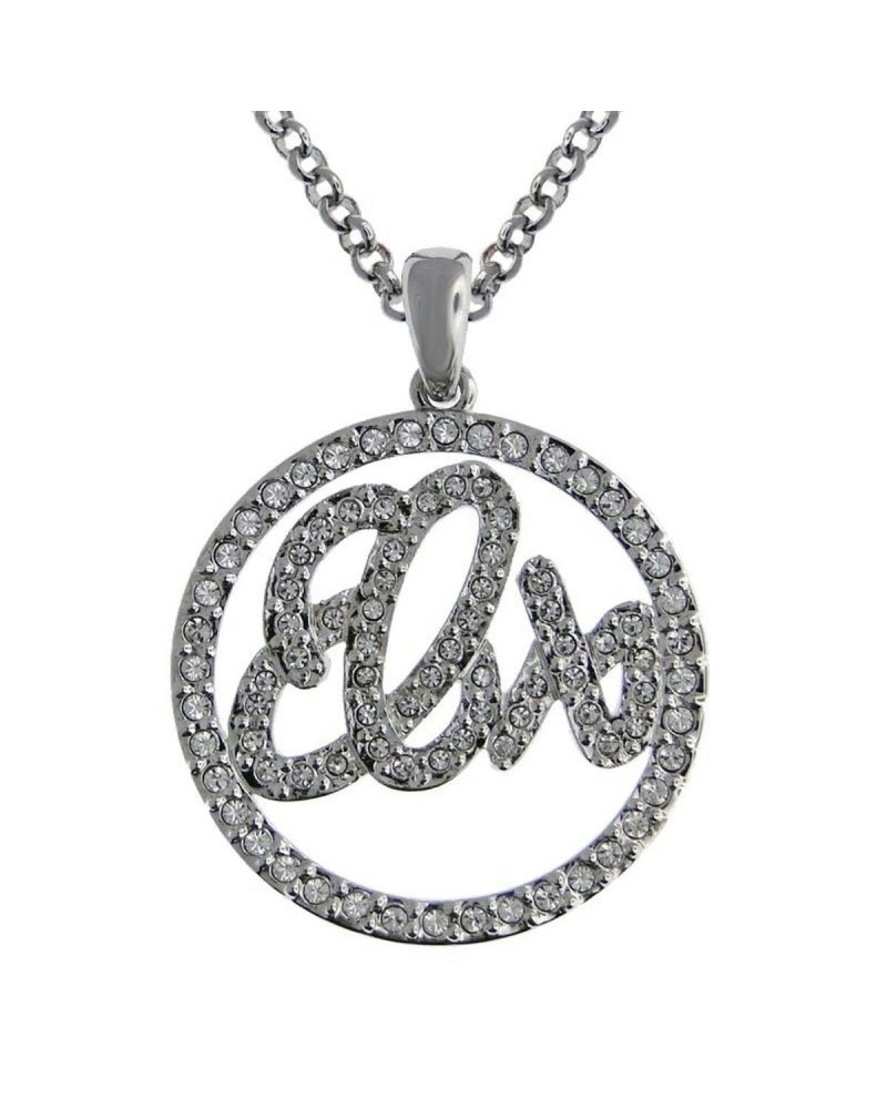 Elvis Presley Lowell Hays Sterling Silver Plated Elvis Circle Necklace $47.15 Accessories