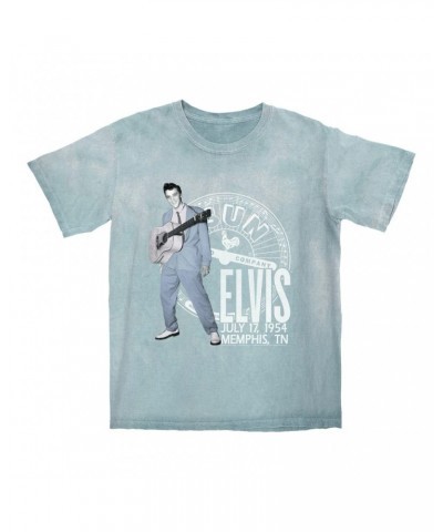 Elvis Presley Sun Records T-shirt | Live In Concert July 1954 Sun Records Color Blast Shirt $11.08 Shirts