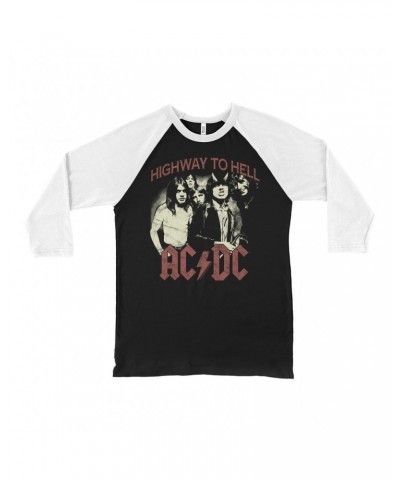 AC/DC 3/4 Sleeve Baseball Tee | Highway To Hell Retro Shirt $9.28 Shirts