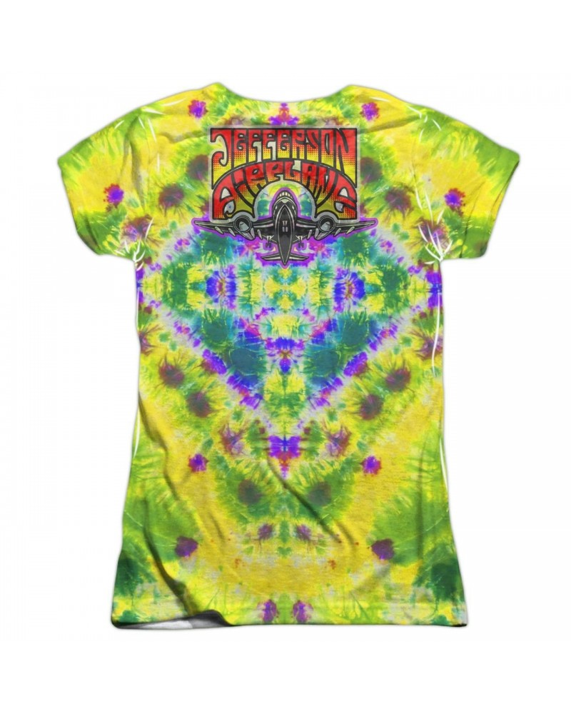 Jefferson Airplane Junior's T Shirt | TAKE OFF (FRONT/BACK PRINT) Sublimated Tee $11.48 Shirts